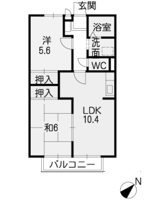 グランパス日名の間取り