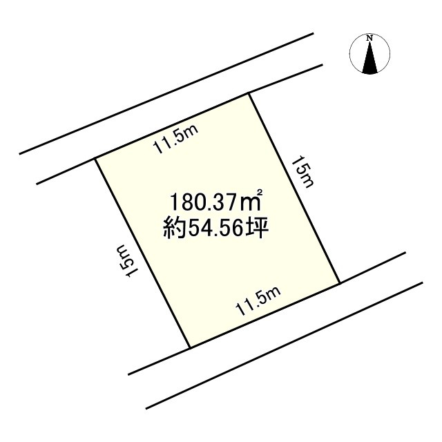 西条市喜多台413-4　売土地の土地図