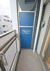 プレサンス北浜レガーロのバルコニー