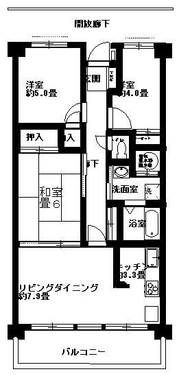 【間取り】 | グランコート東金