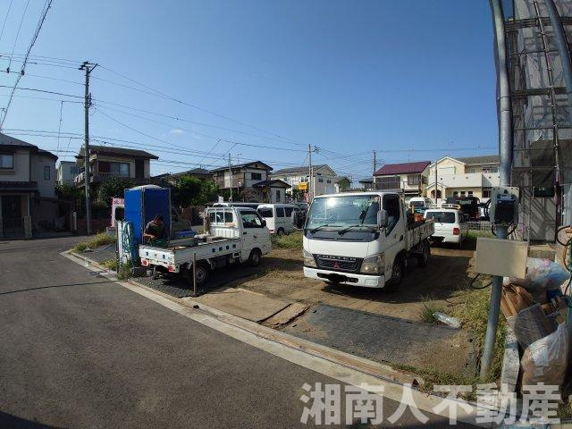 茅ヶ崎市浜須賀　新築戸建　の前面道路含む現地写真|前面道路含む現地写真です