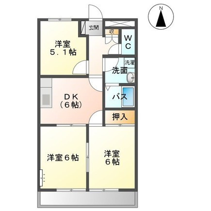 グリーンハイム松橋の間取り