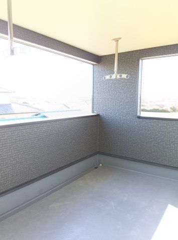 筑西市井上　第1　2号棟のバルコニー|陽当たり良好なバルコニーです