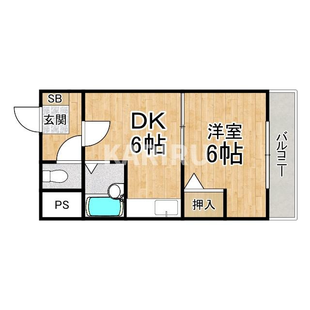 雅叙園ハイツの間取り