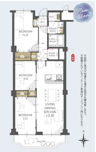 ローズハイツ芦屋の間取り