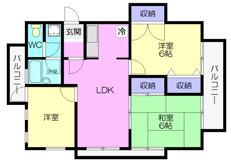 コメルスⅢの間取り