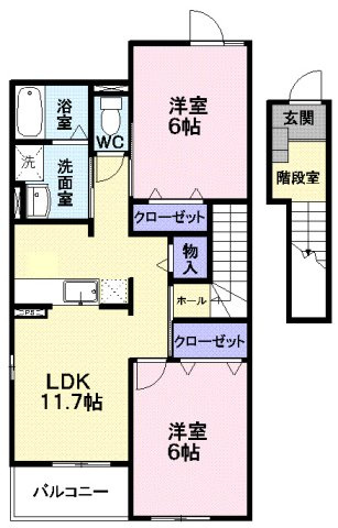 カルチェ・ド・モエ　Ｉの間取り|間取図