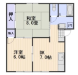 コーポラス横井B棟の間取り