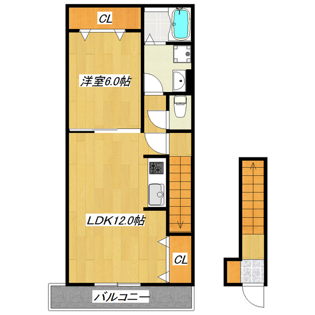 ソワーニュの間取り|東向きのお部屋です☆