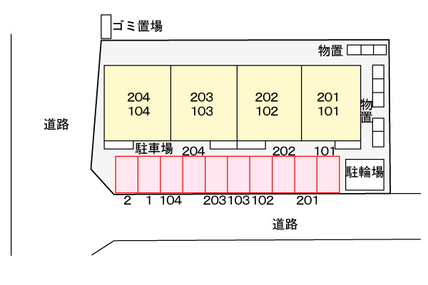 シャンブル・アロリＡの駐車場|駐車場