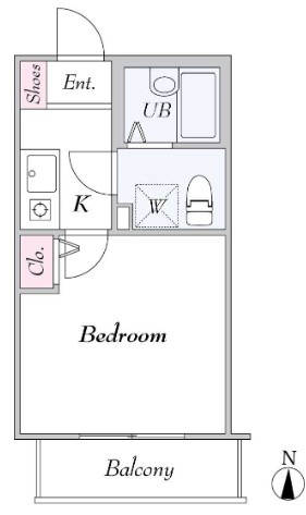 アーベインテラス千住緑町B棟の間取り