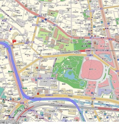 メインステージ飯田橋の地図|周辺地図