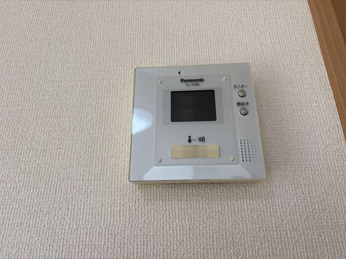 メゾンクオーレ Ａのセキュリティ|モニタ付きインターホン