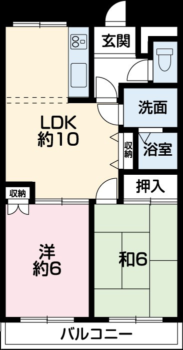 姫路市書写のアパートの間取り