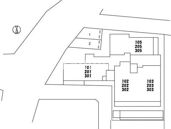 シャーメゾン ラト ファミリアの駐車場