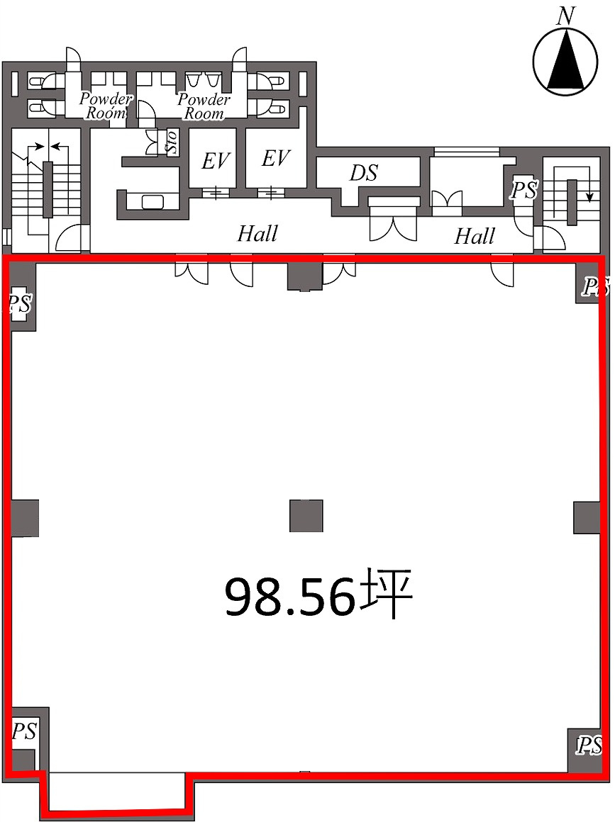 大阪市中央区難波２丁目の店舗事務所