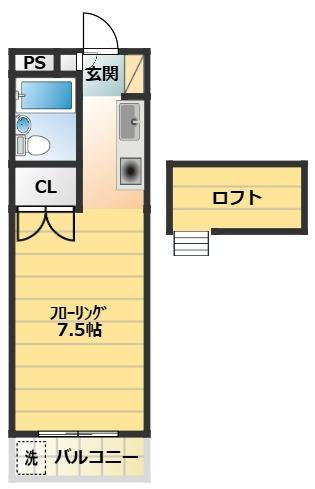 シティハイツ一ツ橋の間取り