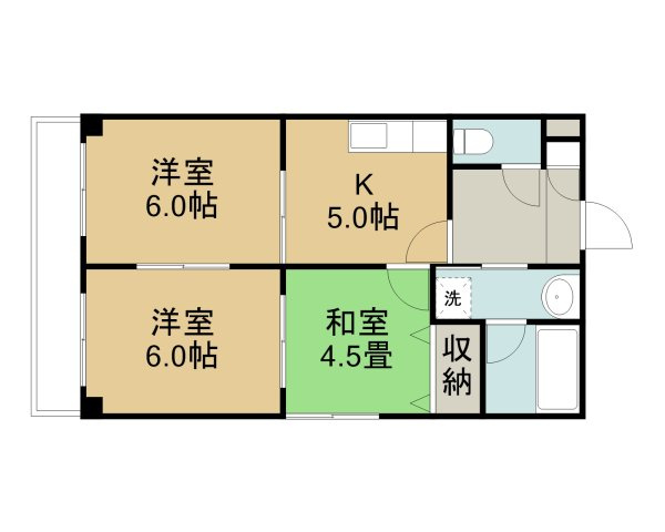 サウスグランデの間取り