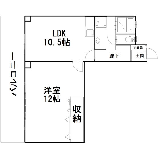 【間取り】 | 三角コーポ　★プライスホームなら仲介手数料が0円です★