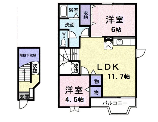 ベルフラワーＦの間取り|間取図