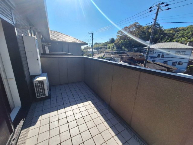 メゾンかきの木壱番館のバルコニー