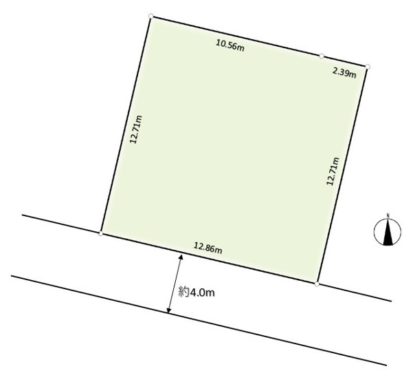 【区画図】 | ◇◆平塚市東真土2丁目 売地◆◇ | 建築設計しやすい整形地！土地面積約49坪です！
