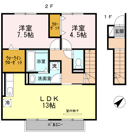 セジュールⅢの間取り