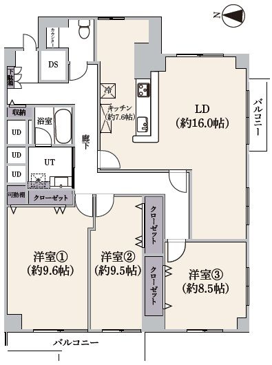 【間取り】 | サンピア中島公園西棟