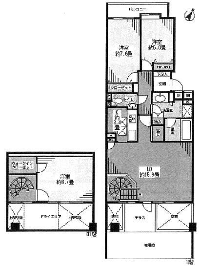 【間取り】 | 港北ファミールガーデンＤ棟