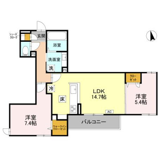 【間取り】 | アンバーキューブＣ