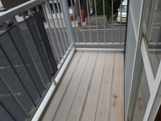 エルディム上地のバルコニー