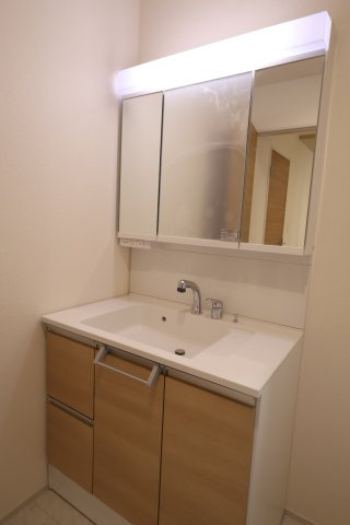 《仲介手数料無料》大宮区堀の内町２丁目103-1(4号棟)新築一戸建てブルーミングガーデンの独立洗面台|2025年11月9日 11:45 雨