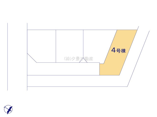 《仲介手数料無料》大宮区堀の内町２丁目103-1(4号棟)新築一戸建てブルーミングガーデンの区画図