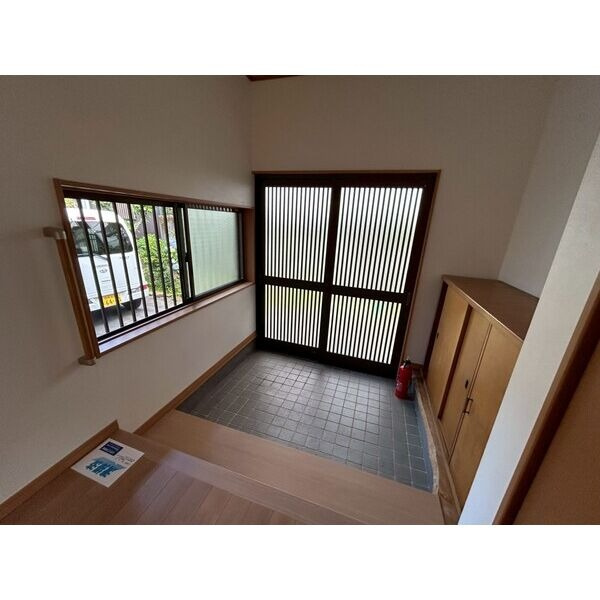 衣下道貸家の玄関