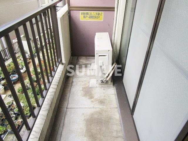 グリーンハイツ木村のバルコニー|バルコニースペース。