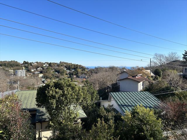 宇佐美みのりの村　温泉付き戸建て3LDKの展望|遠くに海を望みます