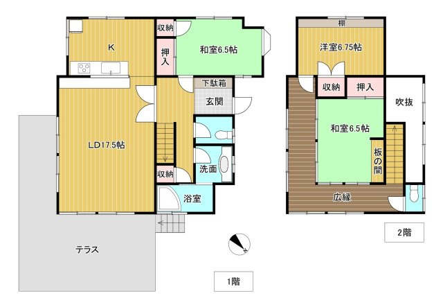 宇佐美みのりの村　温泉付き戸建て3LDKの間取り|3LDKの間取り