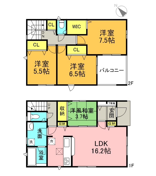 高浜市小池町第4　新築住宅＜1号棟＞の間取り|4LDK