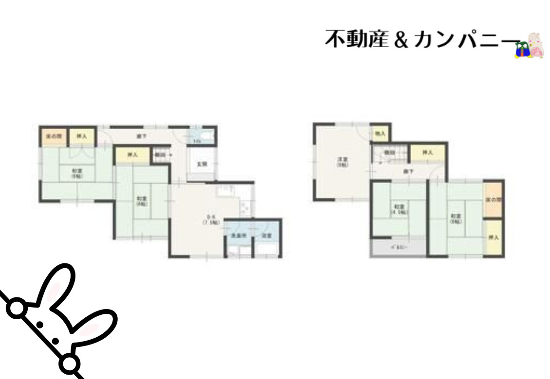 松山市姫原１丁目の中古一戸建の間取り