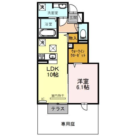 エクレール福井の間取り
