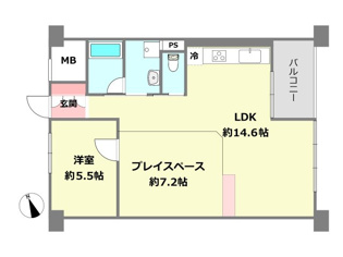 住吉台住宅壱号棟の間取り