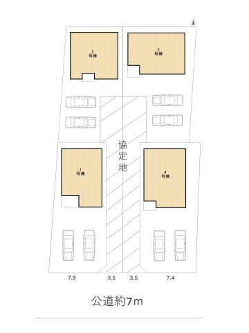 碧南市松江町第2　新築一戸建の区画図