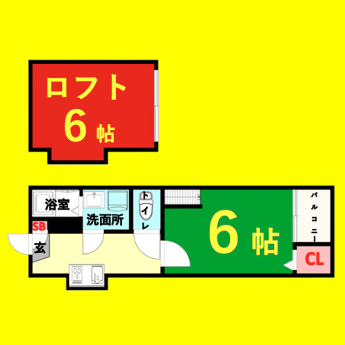 アイビス白壁　名古屋市賃貸　仲介手数料無料の間取り