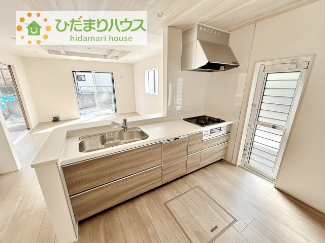 【キッチン】 | 取手市台宿1丁目　新築戸建　3号棟 | 料理をしながらでも、ご家族との会話を楽しめる対面式キッチン♪