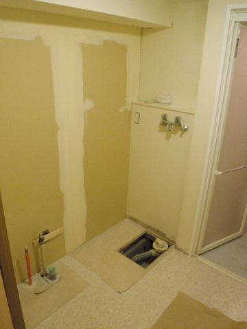 【洗面所】 | フローラル東葛西Ⅲ | 現在内装工事中の為、一度全て取り外しています。