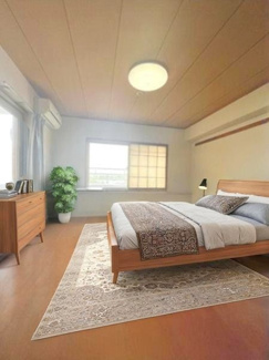 【洋室】 | コンセボール21多摩　大家族も伸び伸び！生活動線が被らない！トイレ・お風呂・キッチン２か所！ | ※CGで家具の配置イメージ画像を生成しています。実際にはこれらの家具はなく、また価格に家具は含まれません。