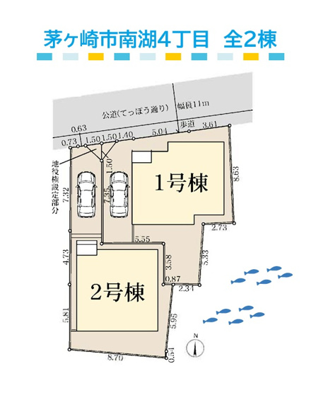 【区画図】 | P1台あり！周辺施設豊富！バス停まで徒歩3分の好立地です◎　
経済的な都市ガス利用可能ですきます◎