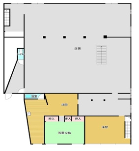 堺市中区東山　貸店舗事務所の間取り