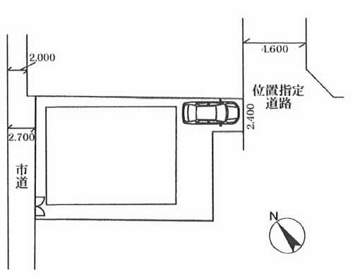 茅ヶ崎市高田4丁目　中古戸建の区画図