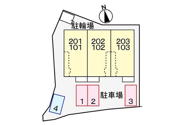ジュウェル鎌倉壱番館の駐車場|駐車場